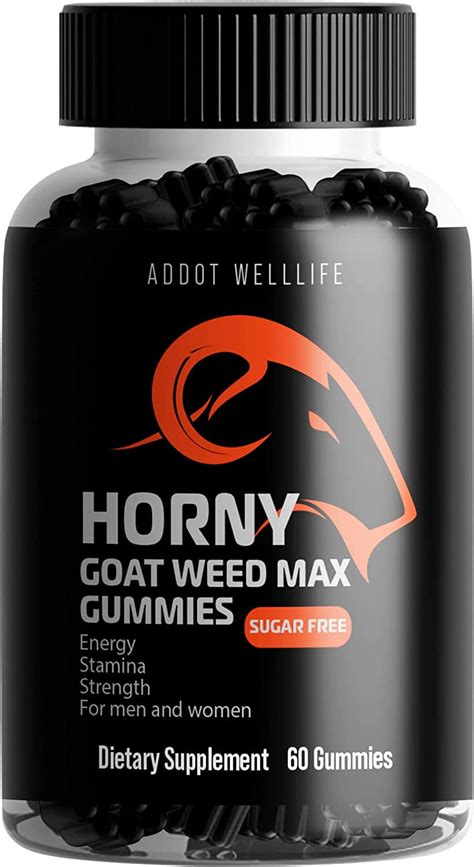 Premium Sugar Free Horny Goat Weed Gummies For Men Natural Energy