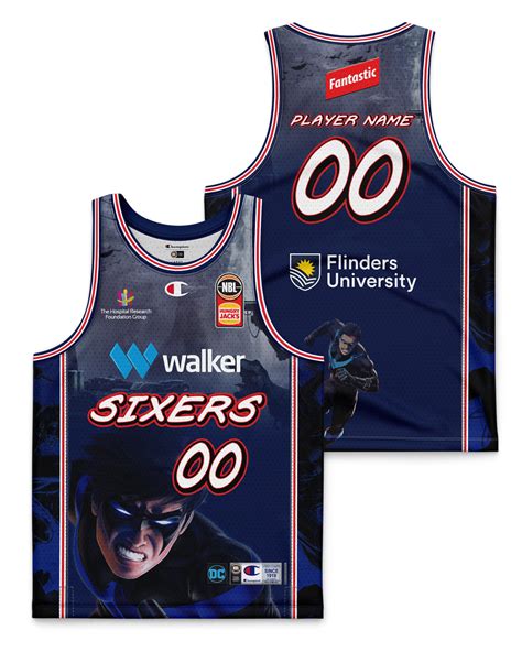 Adelaide 36ers 2324 Dc Nightwing Jersey Other Players Official Nbl