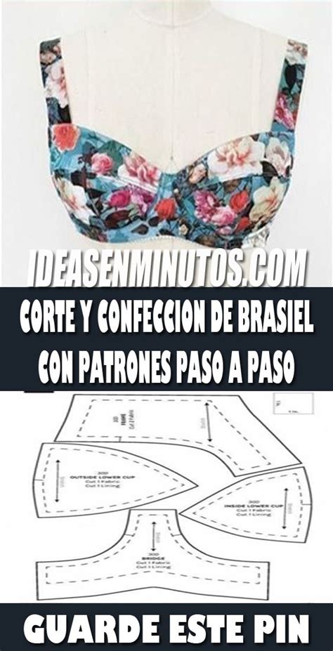 Curso De Confeccion De Brasier Con Patrones Paso A Paso Patrones De