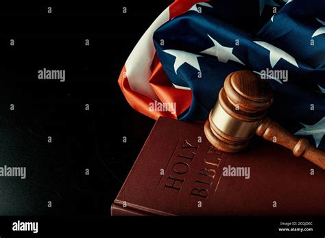 Judge Gavel On The Background Of Usa Flag Stock Photo Alamy