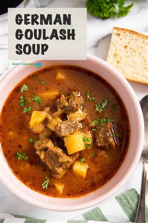 Gulaschsuppe Authentic German Goulash Soup