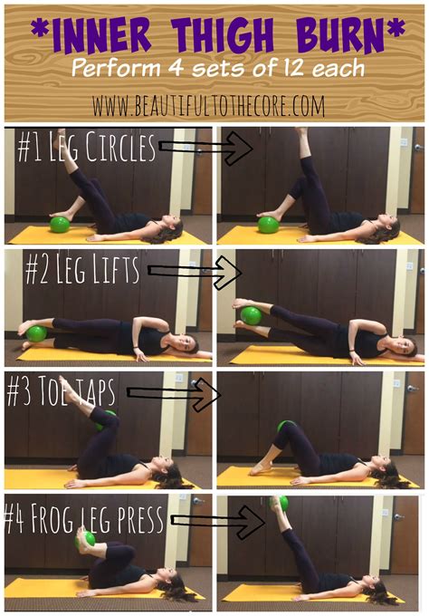 Inner Thigh Burn Workout Beautiful To The Core Inner Thight Workout