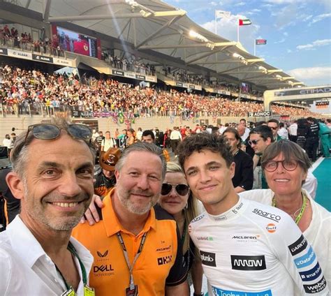 Lando Norris Adam Norris And Zak Brown Abu Dhabi 2022 In 2024 Adam