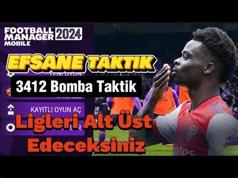 FM 24 MOBİLE Taktik 3412 Efsane Taktik Sizlerle FOOTBALL Manager 2024