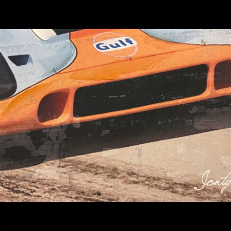 Big Frame Porsche 917 K N20 Steve McQueen Le Mans Canvas 80 X 120 Cm