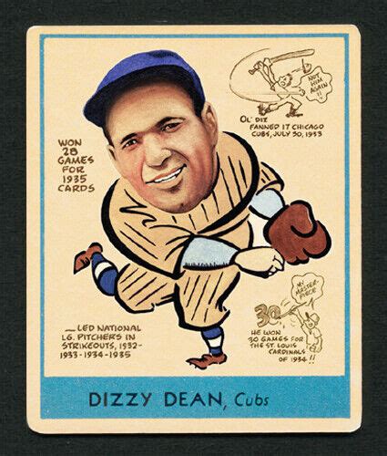 Goudey Heads Up Dizzy Dean Baseball Card Of Ebay