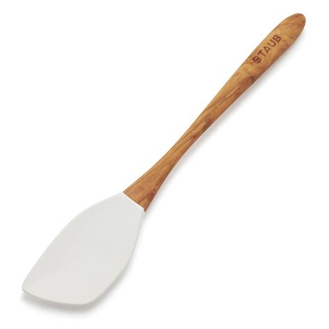 Staub Olivewood And Silicone Spoon Spatula Sur La Table