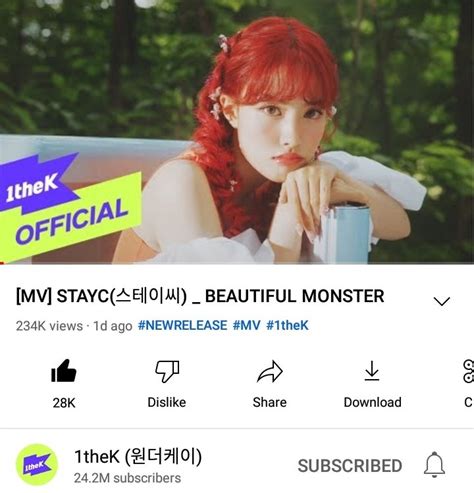 On Twitter RT STAYC CHARTS STAYC Official BEAUTIFUL MONSTER