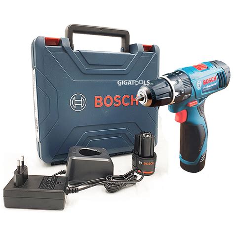 Bosch Gsb 120 Li Professional 12v Cordless Hammer Drill Driver Kit Set Gigatools Industrial Center