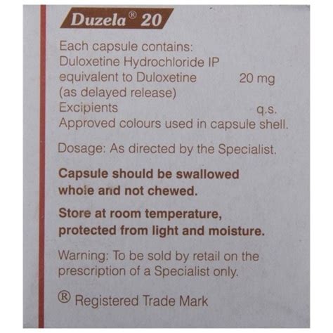 Duzela Capsule Uses Price Dosage Side Effects Substitute Buy