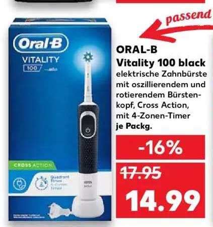 Oral B Vitality 100 Black Angebot Bei Kaufland 1Prospekte De