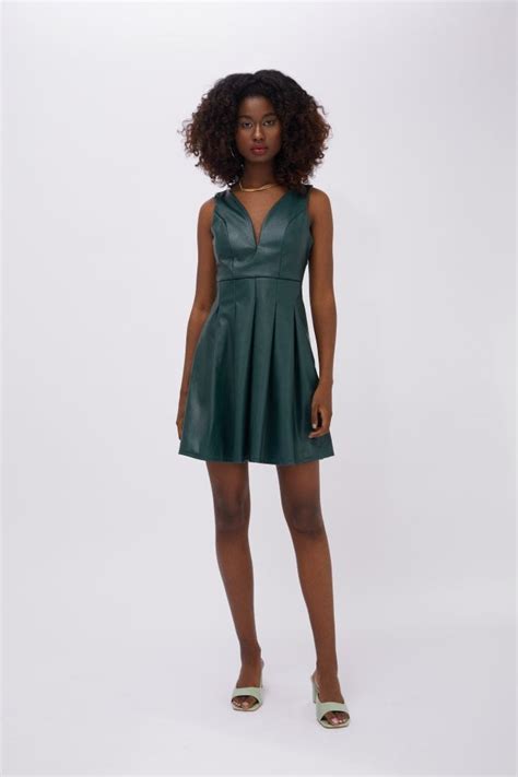 Walg Deep V Mini Skater Dress Dresses From Walg London Uk