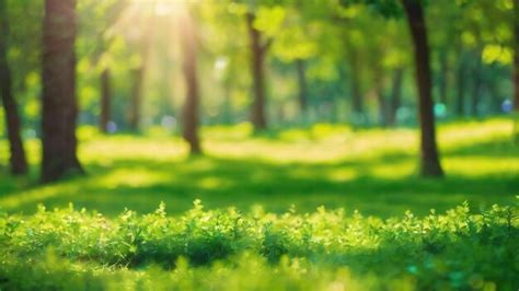 Premium Photo Sunny Abstract Green Nature Background Blur Park With