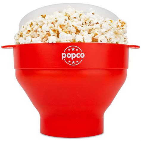 Silicone Microwave Popcorn Popper With Handles Silicone Popcorn Maker