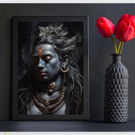 Lord Shiva Wall Art Hindu God Lord Shiva Print Shiva Shiva Etsy Canada