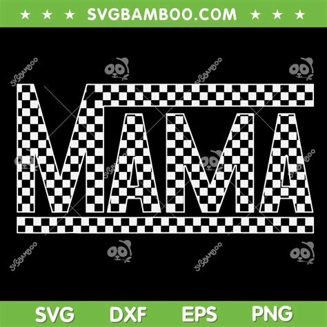 Checkered Mama SVG PNG