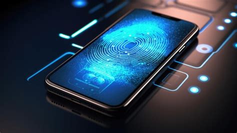 Premium AI Image Smartphone Digital Identity And Cybersecurity Of