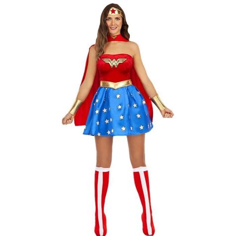 Funidelia Déguisement Wonder Woman Sexy Déguisement Femme Et Accessoires Halloween Carnaval