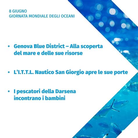 8 Giugno Giornata Mondiale Degli Oceani Genova Blue District