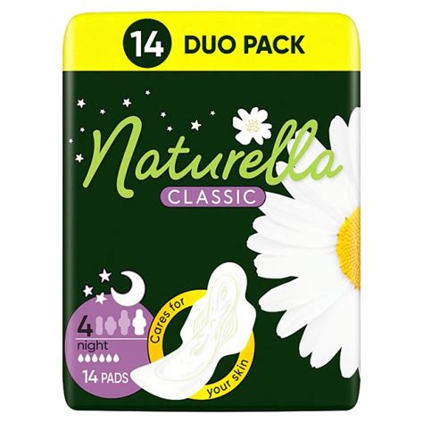 Naturella Classic Night Camomile Podpaski Ze Skrzyde Kami X Op