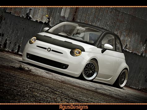 Us Style Custom Fiat 500 Rendered Autoevolution