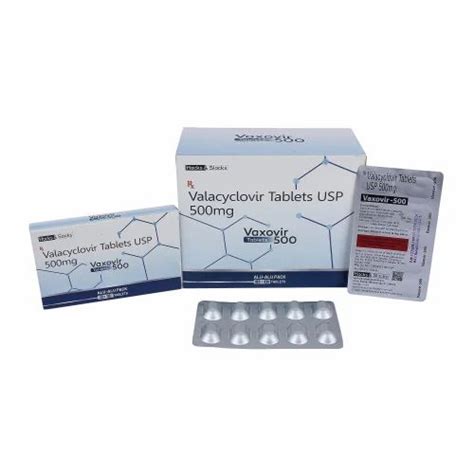 Valacyclovir Tablets Usp 500mg At Rs 468 Stripe Valacyclovir Tablet