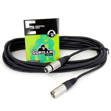 Gorilla Essential Cable 6m Male Female Xlr Getinthemix