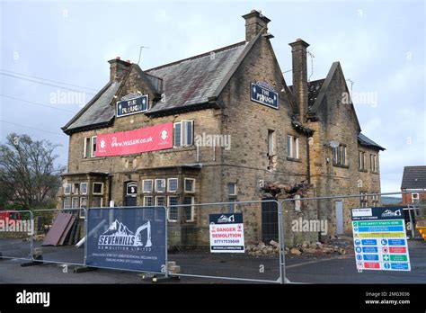 Historic Pub The Plough Being Demolished On Sandygate Road In Sheffield