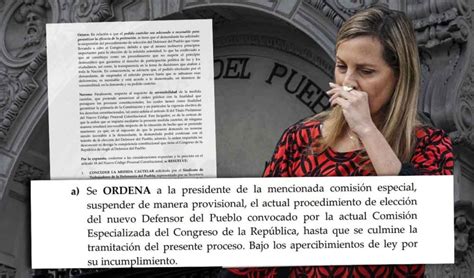 Poder Judicial Ordena A María Alva Suspender Proceso De Elección Del