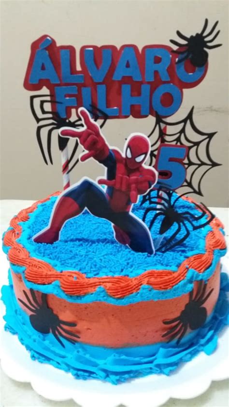 Bolo Do Homem Aranha Topper Compartilhar Bolo