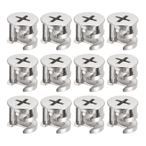 Uxcell Cam Lock Nut For Furniture 12 Pack 15x13 5mm Joint Connector