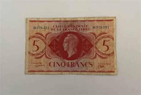 Ancien Billet Aef De Francs Marianne Eur Picclick Fr