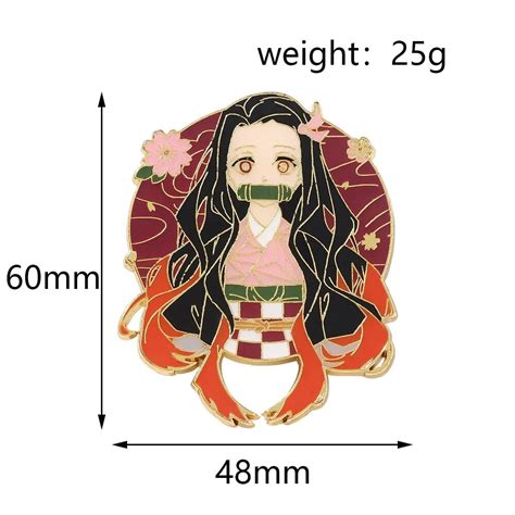 Classic Anime Demon Slayer Brooches Kochou Shinobu Kamado Nezuko Kamado