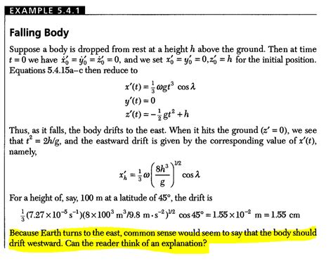 homework and exercises - Understanding the Coriolis Force - Physics ...