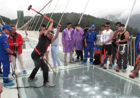 Israeli Designed Glass Bridge Opens As Worlds Highest Longest In