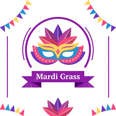 Lindo Design Roxo Mardi Gras Png Festa Carnaval Masquerade Imagem Png E Vetor Para Download