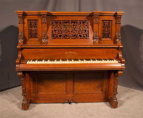 Mathushek Walnut Victorian Upright Piano Antique Piano Shop