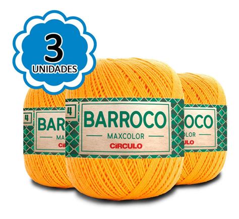 Barbante Barroco Maxcolor Amarelo MercadoLivre