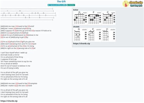 Chord The Gift Tab Song Lyric Sheet Guitar Ukulele Chords Vip