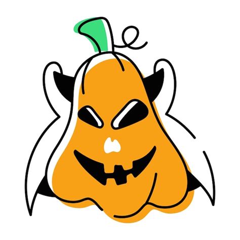 El Icono De Las Calabazas De Halloween Vector Premium