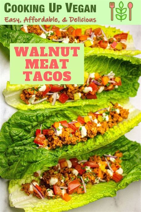 Vegan Tacos With Raw Walnut Meat Cooking Up Vegan