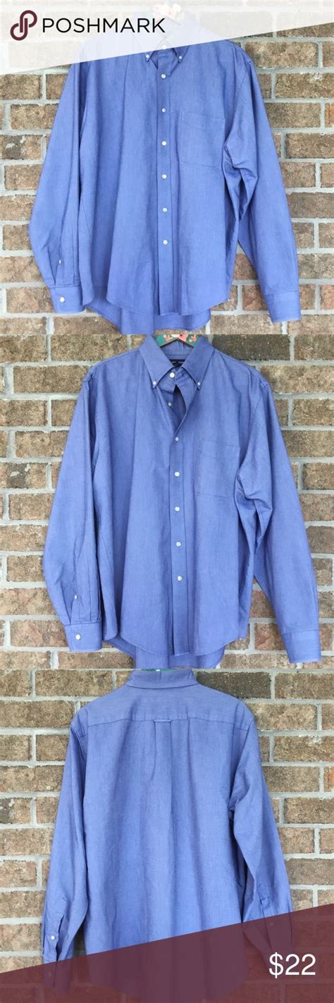 Lands End Mens Dress Shirt Large 16 165 Mens Shirt Dress Dress Shirt Colors Button Down Dress