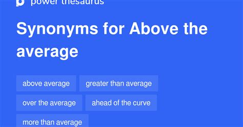 Above The Average Synonyms 40 Words And Phrases For Above The Average