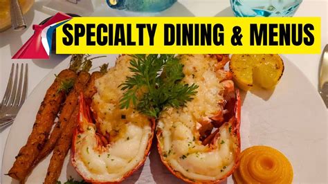 Carnival Cruise Specialty Dining Menus Youtube