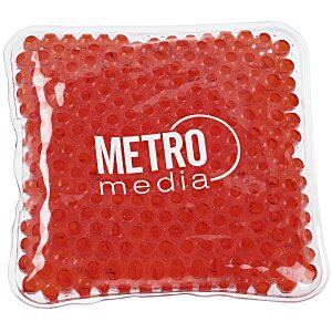 4imprint Square Aqua Pearls Hot Cold Pack 128669