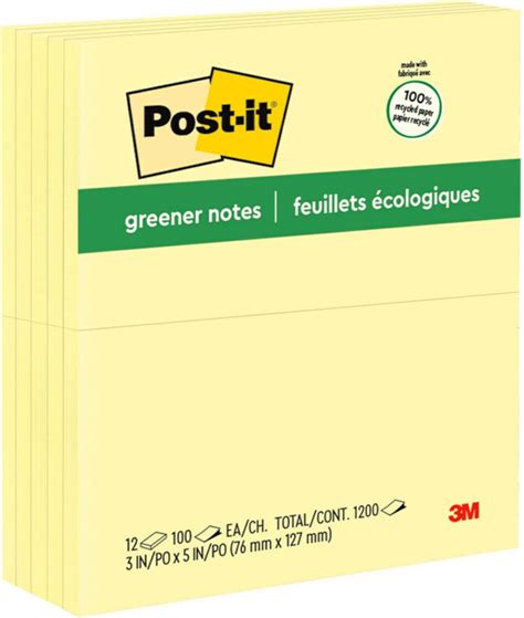 Post It Pop Up Notes 3x5 In 12 Pads Americas 1