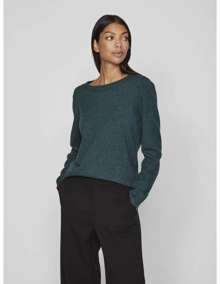 Vila Viril O Neck L S Knit Top Noos Xs