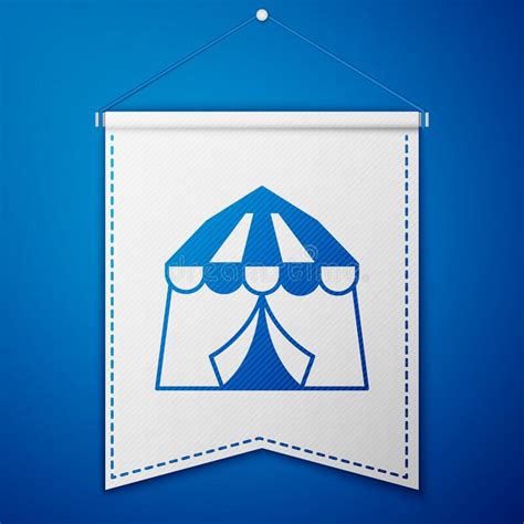 Icono De La Tienda De Circo Azul Aislado En Fondo Azul Carnaval De