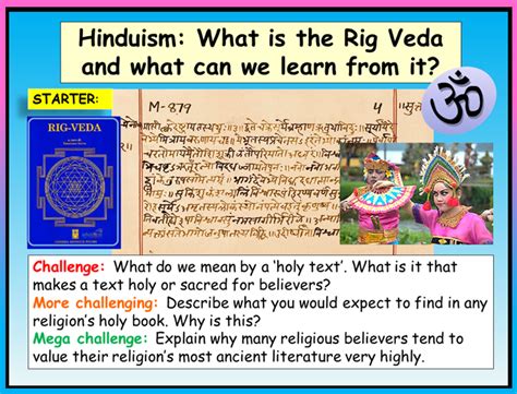 Rig Veda Hinduism RE lesson – EC Publishing