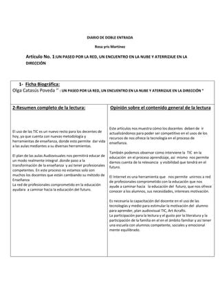 Diario De Doble Entrada PDF